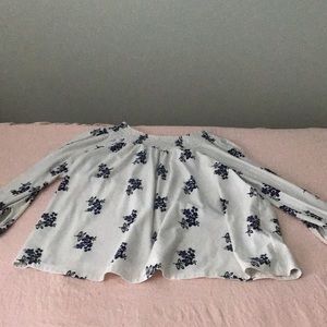 Two Old Navy shirts (White Large) (Navy Medium)